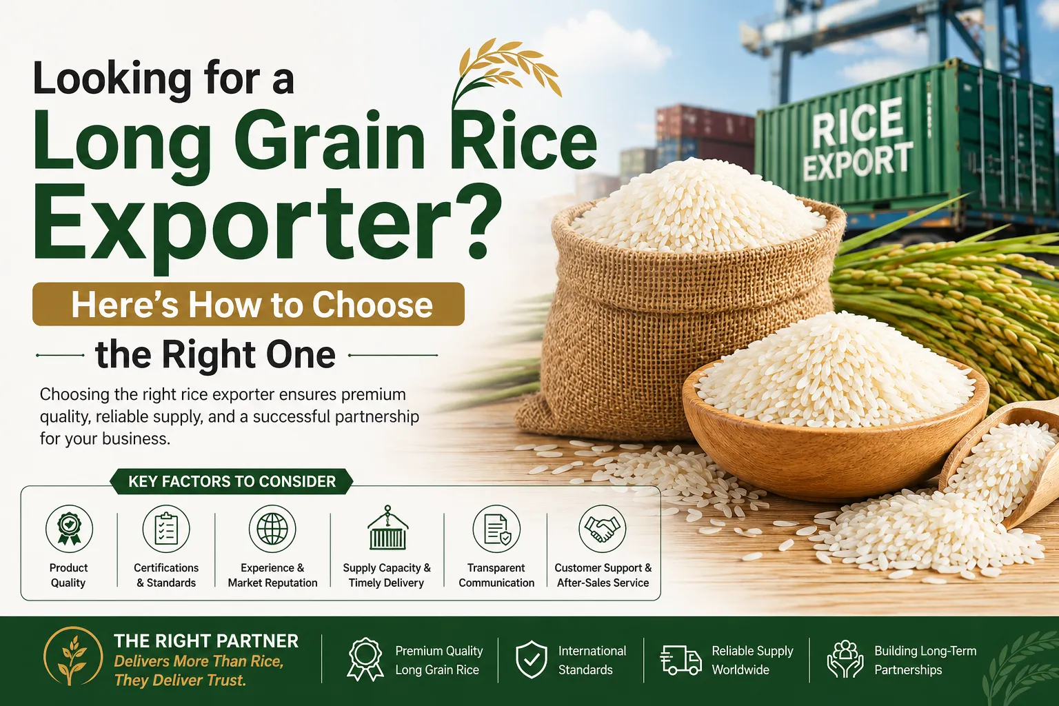 Looking for a Long Grain Rice Exporter Here’s How to Choose the Right One